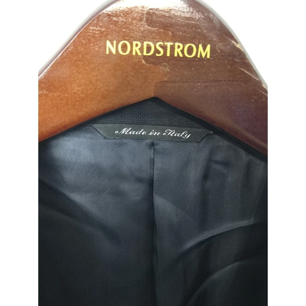 Canali Italy Woolmark Pura Lana Vergine‎ 54 mens blue suit jacket gold button